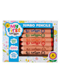 สีไม้ จัมโบ้ Smiggle Jumbo 6 color pencil