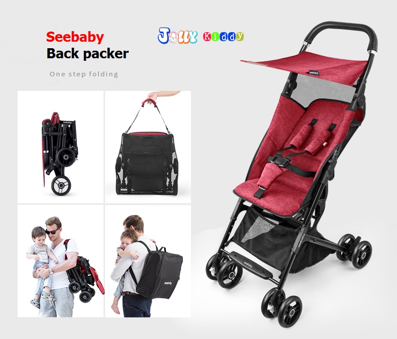 C10198 รถเข็นเด็กพับเล็ก Back Packer SeeBaby (A2)