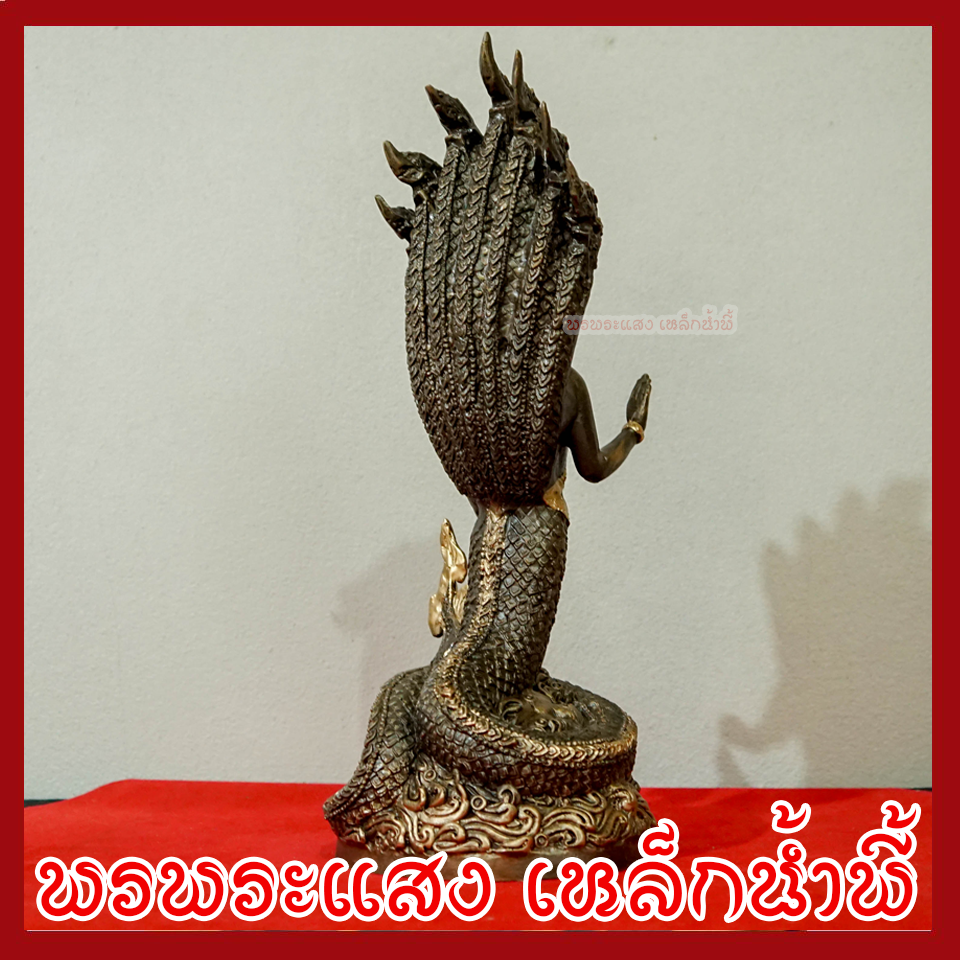 พ่อปู่ศรีสุทโธ แม่ย่าศรีปทุมมา สูง 14 นิ้ว วัตถุมงคล เนื้อมวลสารแร่เหล็กน้ำพี้