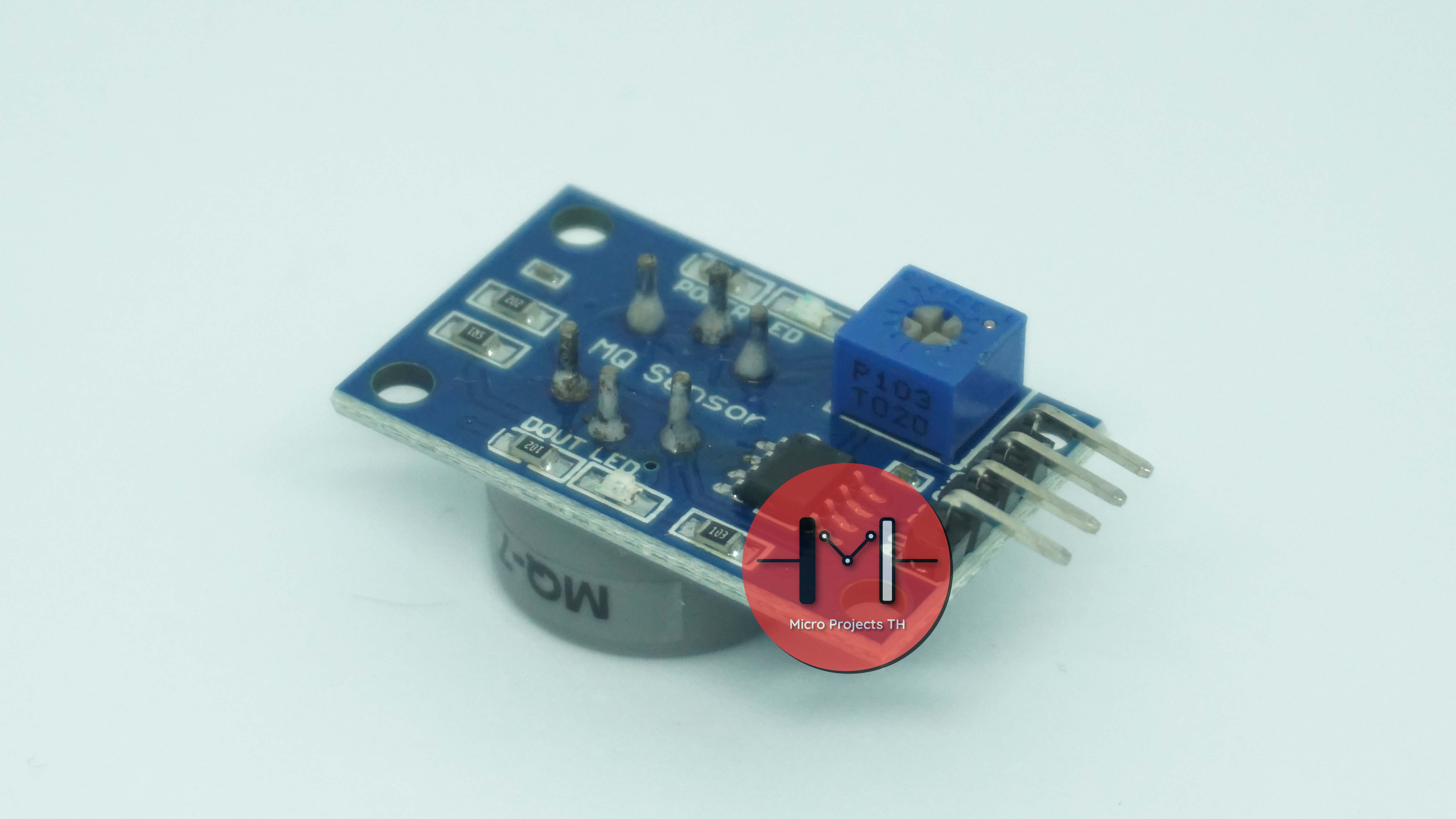 MQ-7 CO Carbon Monoxide Gas Sensor เซ็นเซอร์ตรวจจับก๊าซคาร์บอนมอนอกไซด์