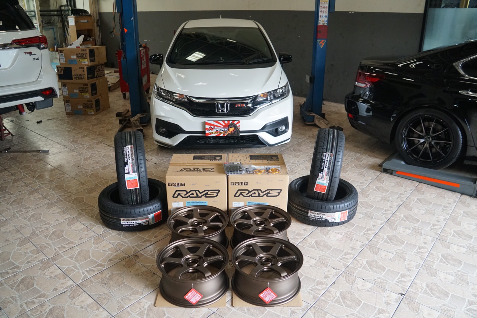 รีวิว Honda Jazz RS ใส่ล้อ TE37 Sonic 16x7+35 4-100