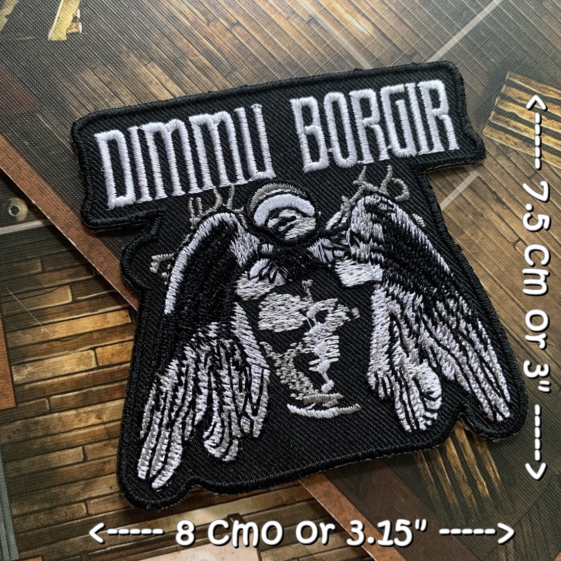Dimmu Borgir วงดนตรี ร็อค เฮฟวี่เมทัล พังค์ ตัวรีดแบบปัก อาร์มปัก ตัวรีดติดเสื้อ ตัวรีด ติดกระเป๋า ติดหมวก ติดแจ๊คเก็ต Rock Iron on Embroidered Patch