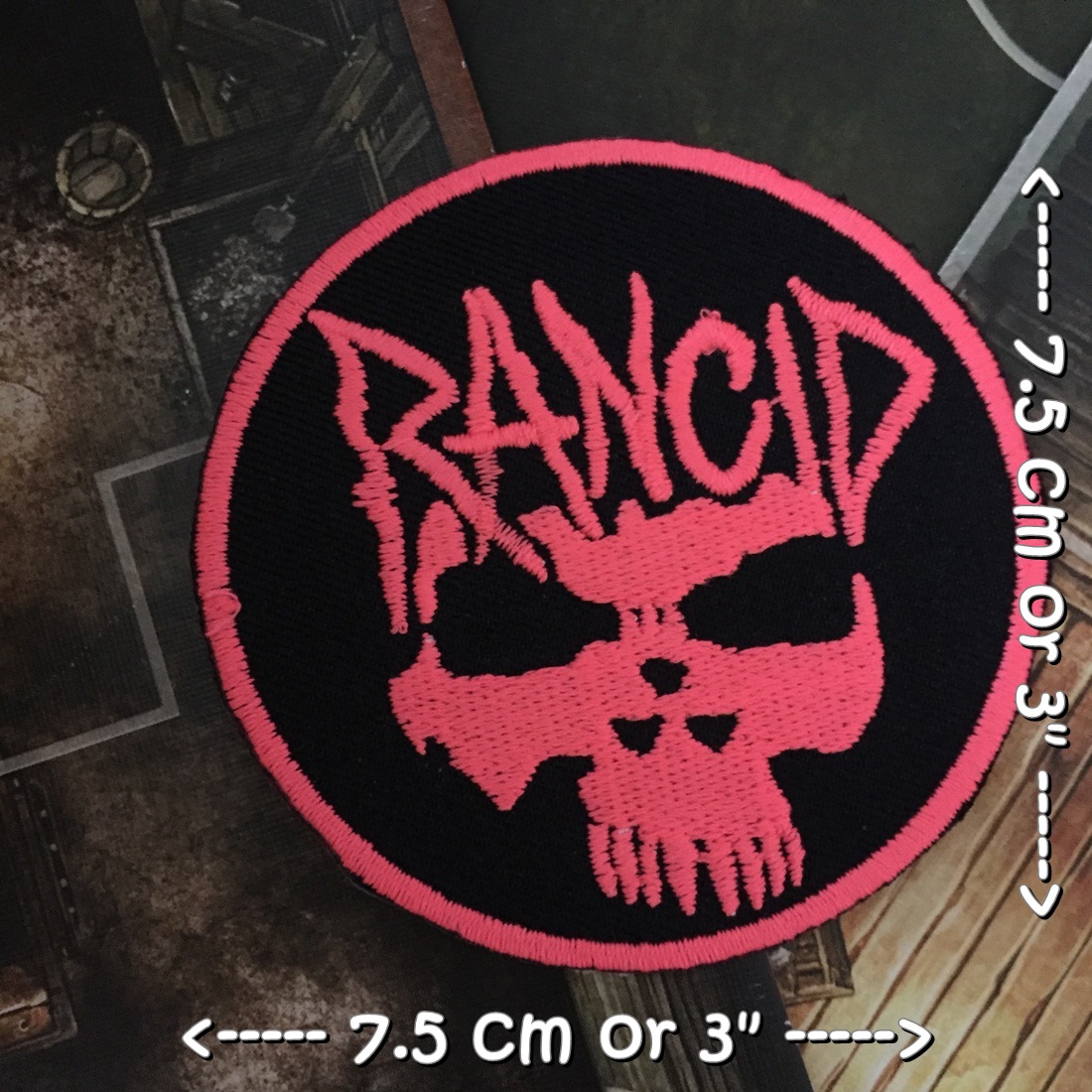 Rancid วงดนตรี ร็อค เฮฟวี่เมทัล พังค์ ตัวรีดแบบปัก อาร์มปัก ตัวรีดติดเสื้อ ตัวรีด ติดกระเป๋า ติดหมวก ติดแจ๊คเก็ต Rock Iron on Embroidered Patch