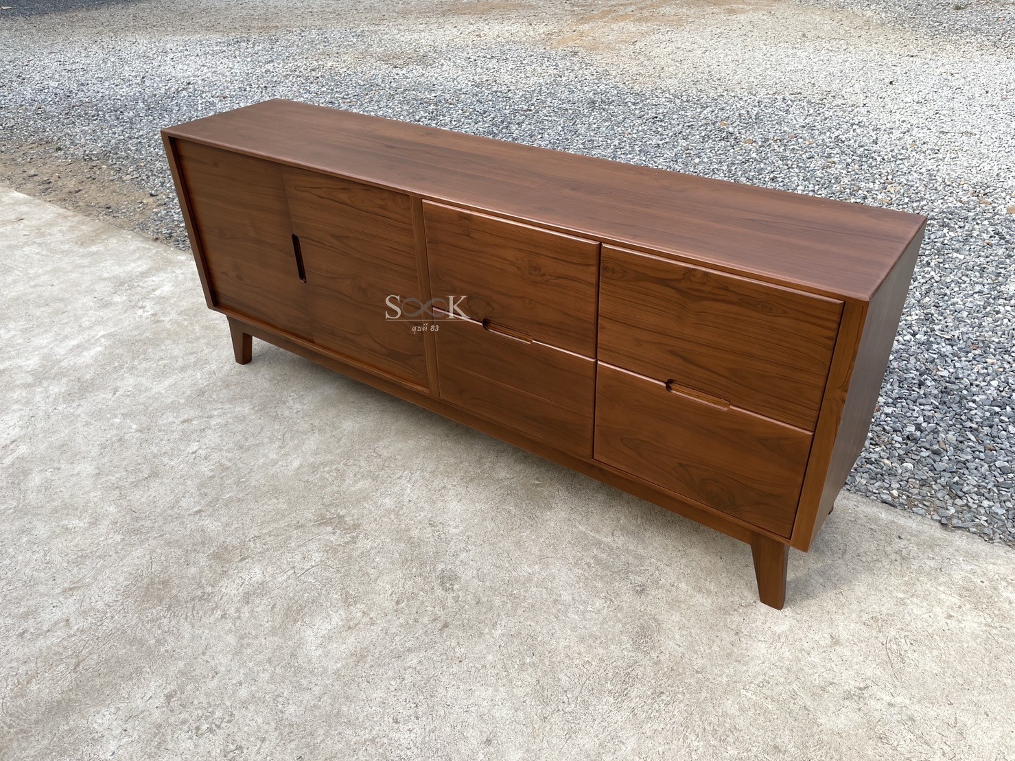 ตู้ไซด์บอร์ดเก็บของวางทีวี