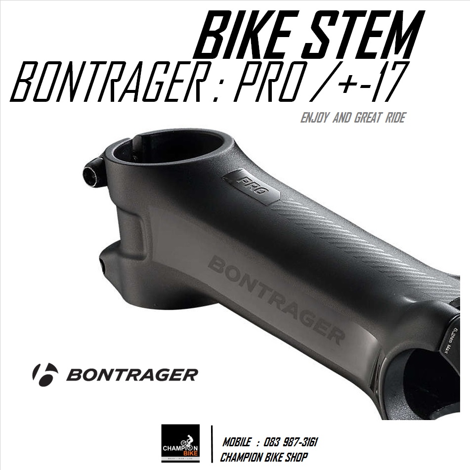 คอแฮนด์จักรยาน -17องศา BONTRAGER : PRO STEM -+17°