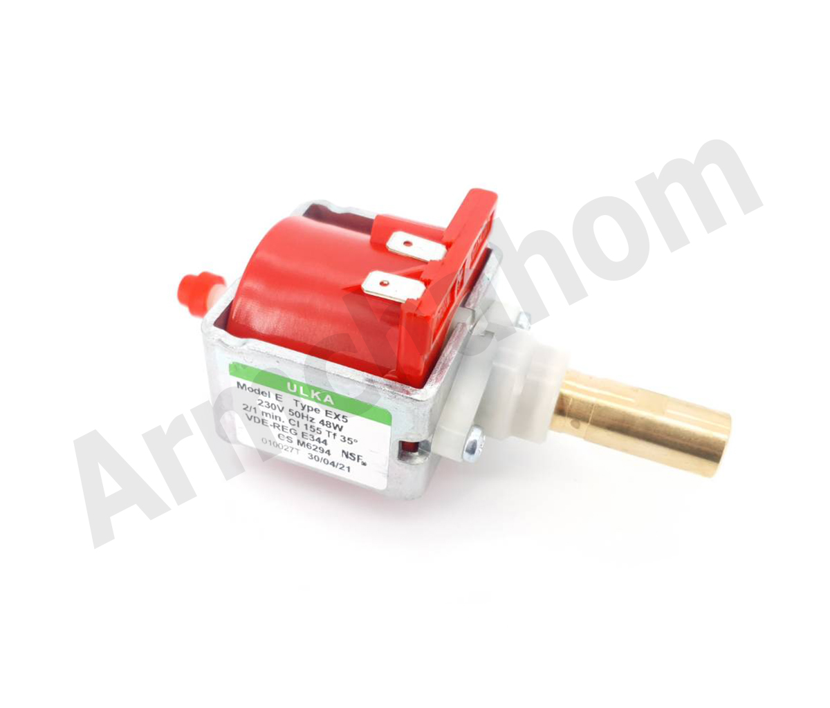 อะไหล่เครื่องชงกาแฟ ปั๊มแดงแกนทองเหลือง ULKA EX5 230v 48w