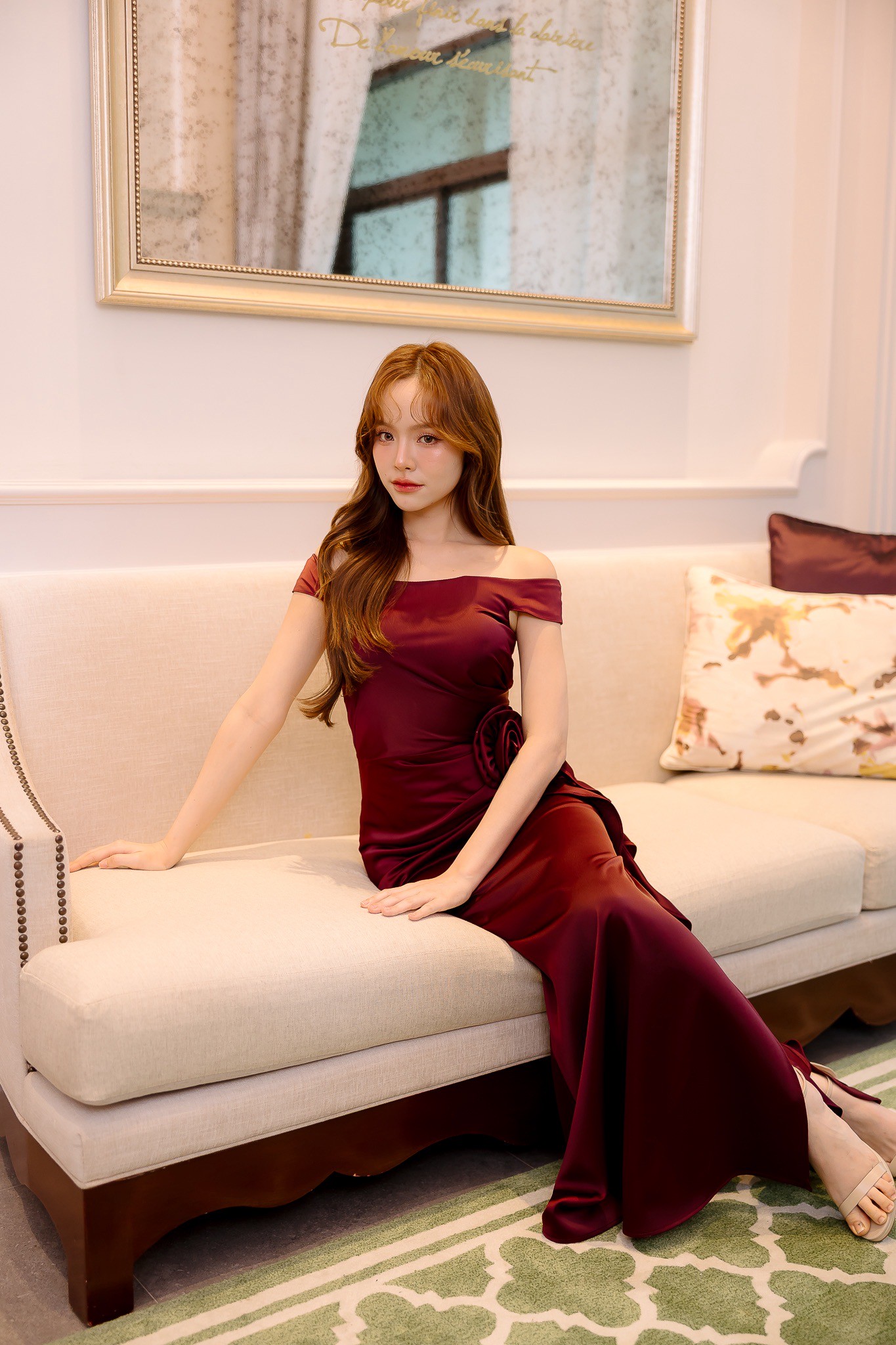 “ชุดเพื่อนเจ้าสาว ” งานแต่งงานธีมสีแดงไวน์