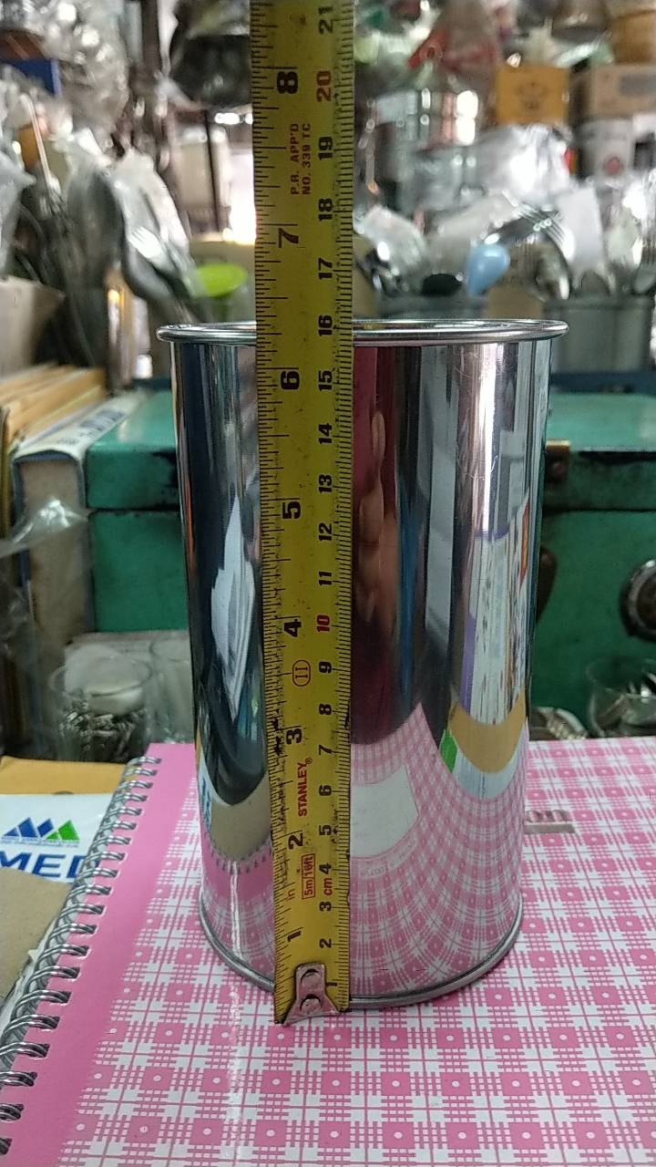 กระบอกสแตนเลส กรอกโจ๊ก 9x16 ซม.