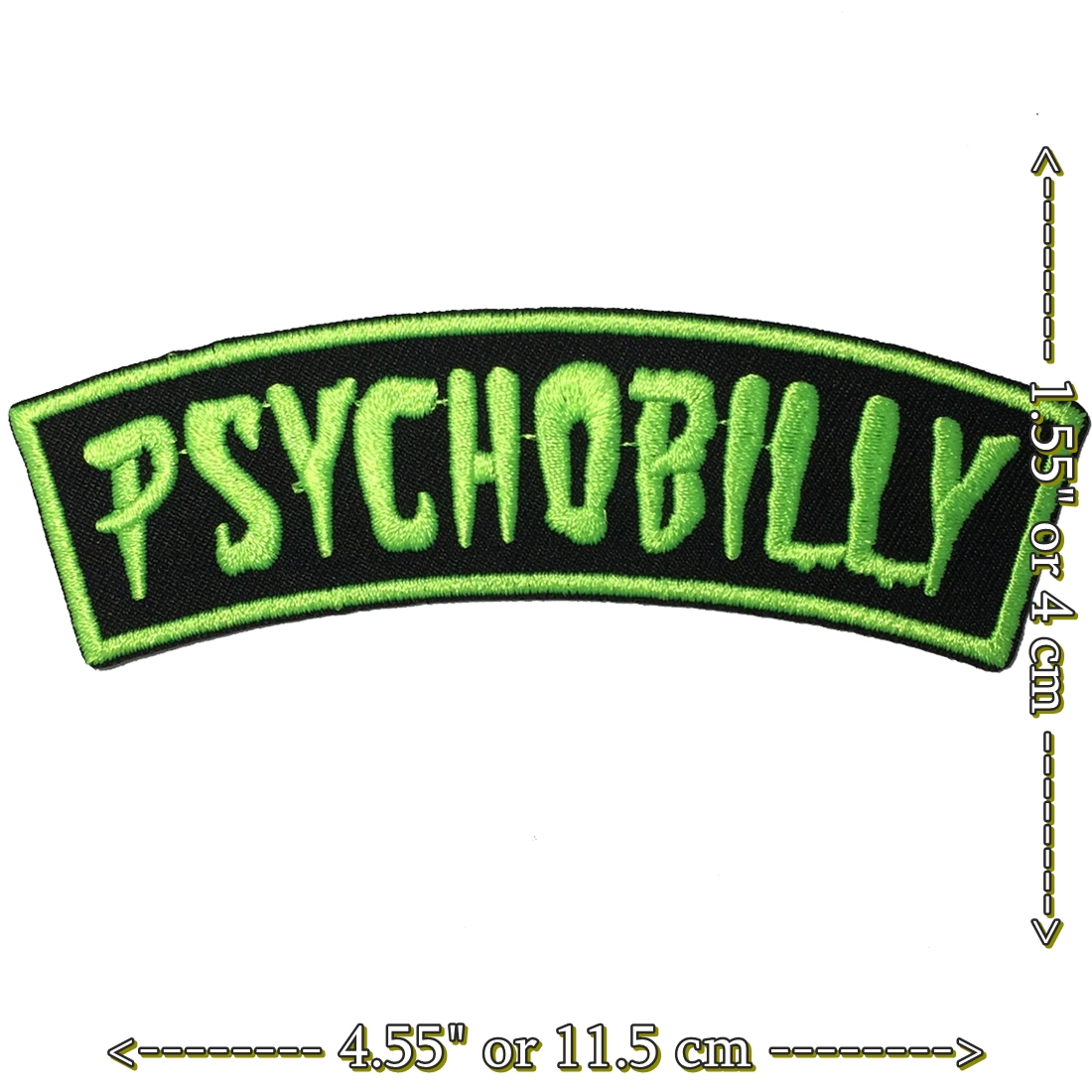 Psychobilly แนวจิตๆ ตัวรีดติดเสื้อ อาร์มรีด อาร์มปัก ตกแต่งเสื้อผ้า หมวก กระเป๋า แจ๊คเก็ตยีนส์ Dark Embroidered Iron on Patch