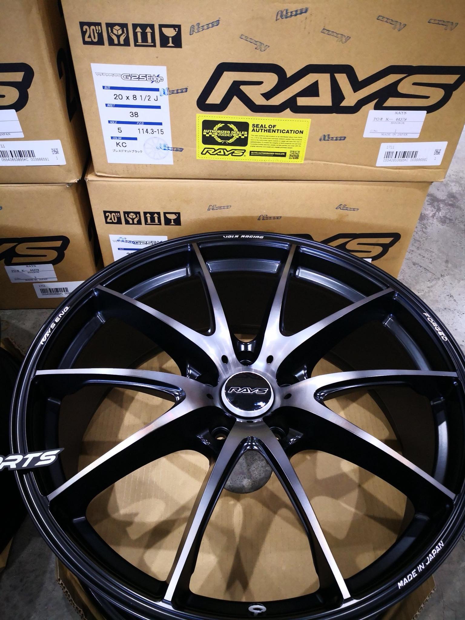 ล้อเรย์ G25 Edge รุ่นใหม่ล่าสุด 20x8.5+38 5-114.3