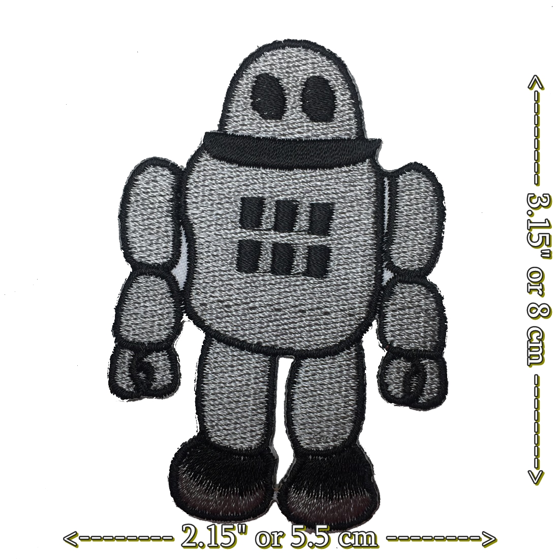 Clearance หุ่นยนต์ ตัวรีดติดเสื้อ อาร์มรีด อาร์มปัก ตกแต่งเสื้อผ้า หมวก กระเป๋า แจ๊คเก็ตยีนส์ Embroidered Iron on Patch