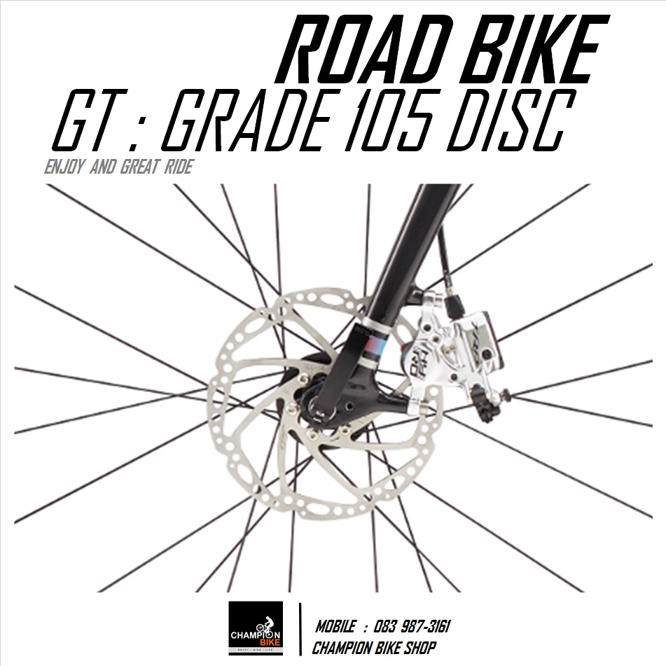 จักรยานเสือหมอบ GT : GRADE ALLOY 105 DISC ROAD BIKE - 2016