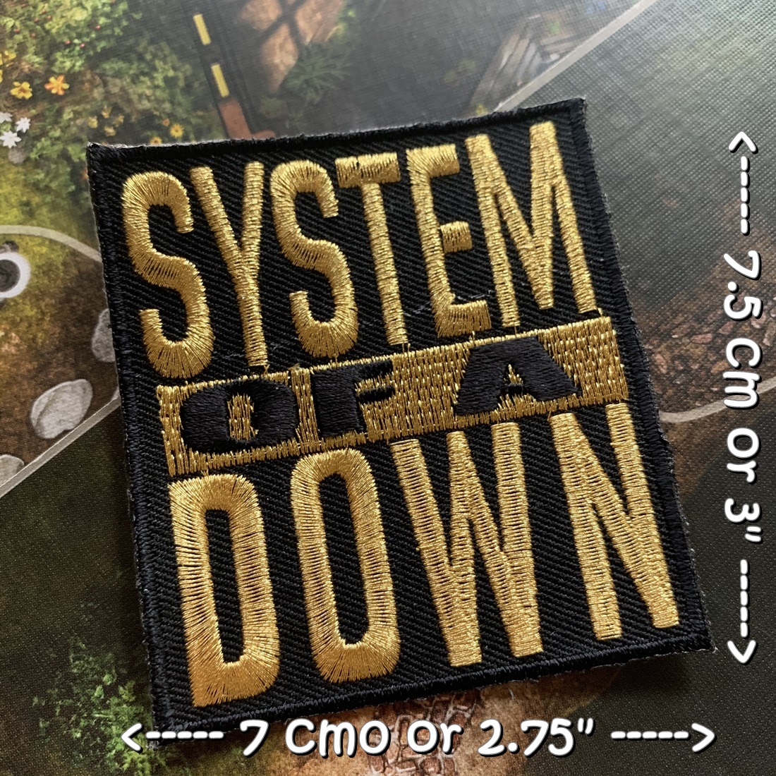 System of the Down วงดนตรี ร็อค เฮฟวี่เมทัล พังค์ ตัวรีดแบบปัก อาร์มปัก ตัวรีดติดเสื้อ ตัวรีด ติดกระเป๋า ติดหมวก ติดแจ๊คเก็ต Rock Iron on Embroidered Patch