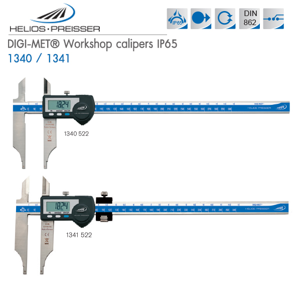 HELIOS-PREISSER,DIGI-MET Workshop calipers IP65,1340 / 1341