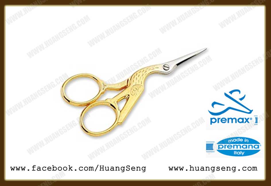 กรรไกรนกกระเรียนทองคำ PREMAX ขนาด 3.5 นิ้ว