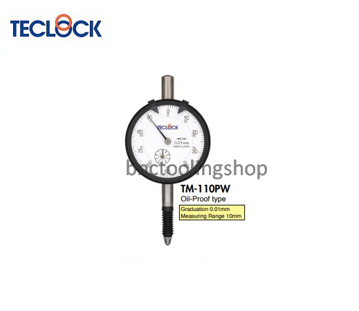 ไดอัลเกจความละเอียด 0.01มิล-Dial Indicator Graduation 0.01mm,TECLOCK,TM-110PW