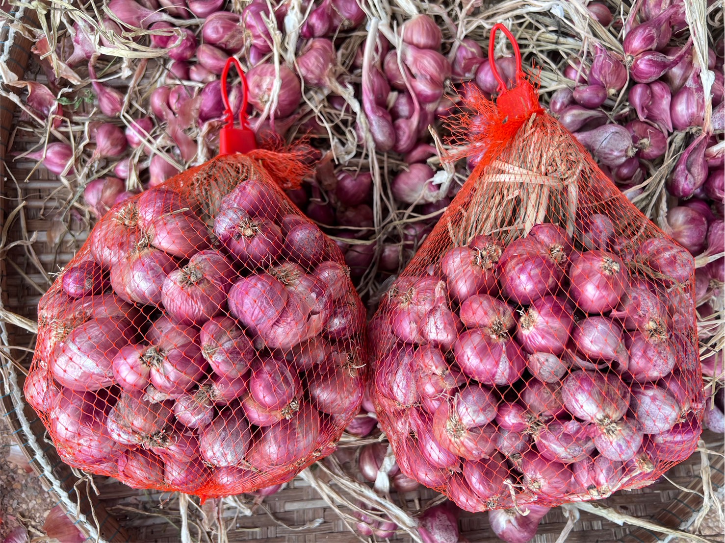 หอมแดง 1 กก. หอมแดงอินทรีย์ หอมแดงออแกนิค บ้านสวนพราวตะวัน