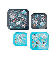 กล่อง 4 in 1 Smiggle nesting 4 in 1 - Blast off- เทา จรวด