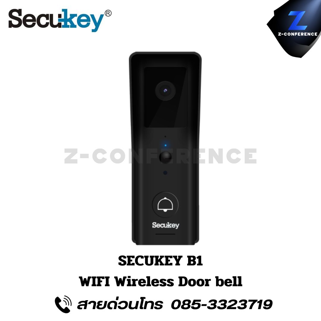 SECUKEY B1 WIFI Wireless Doorbell digital door lock , ประตูสแกนนิ้ว , ดิจิตอลล็อค , สแกนนิ้ว , สแกนหน้า