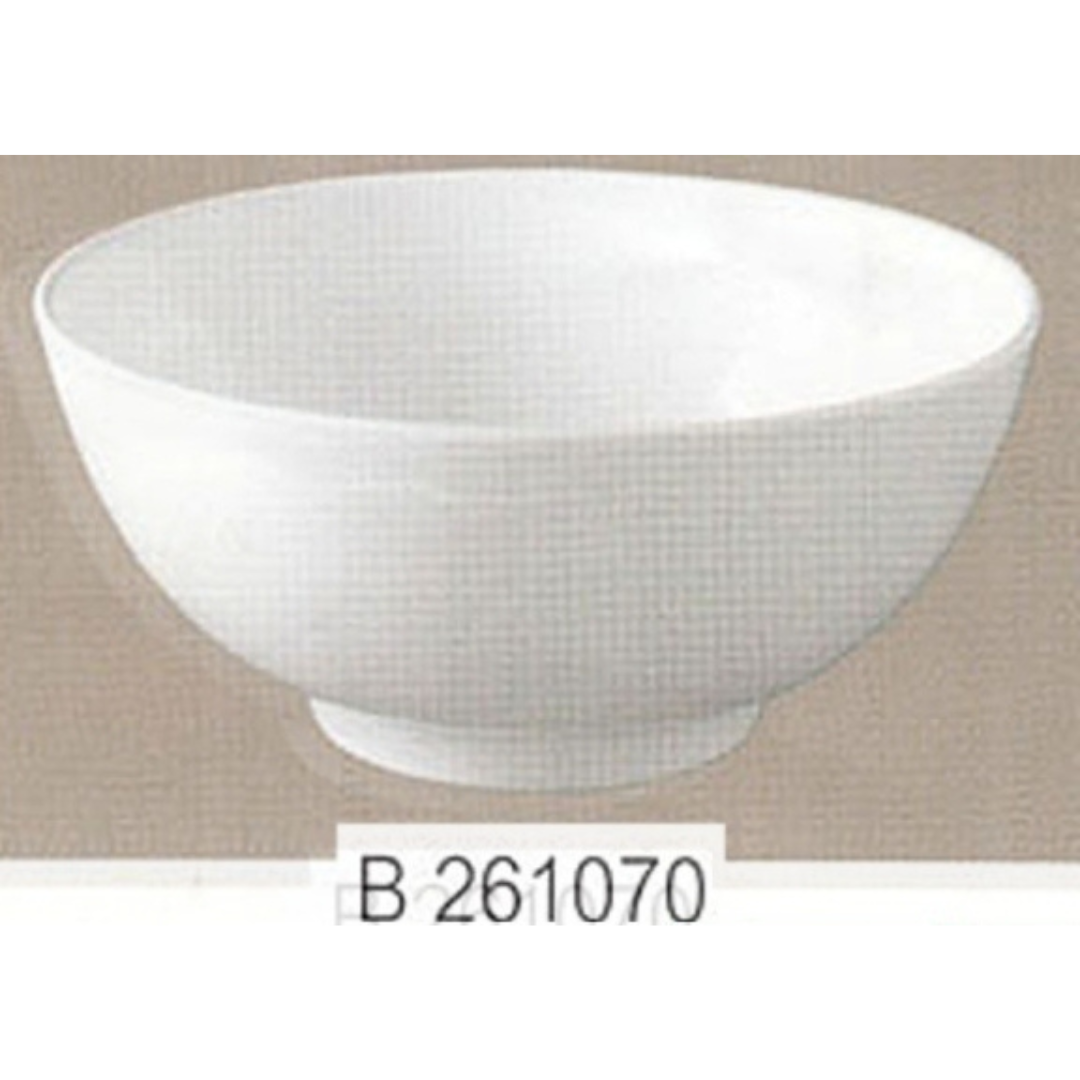 ชามโคม ชามก๋วยเตี๋ยวเมลามีน 7 นิ้ว Flowerware สีขาว (ใบละ) (ฺB261070)