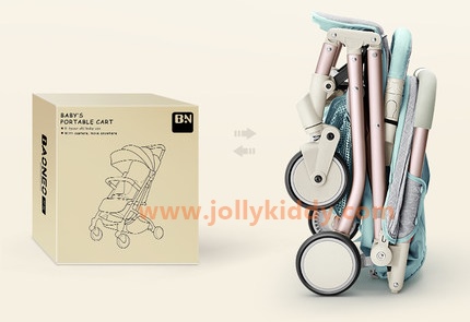 รถเข็นเด็กพับเล็ก Brand BN แบบพกพาน้ำหนักเบา 5.0 kg เพิ่มความยาวที่พักขา C10205