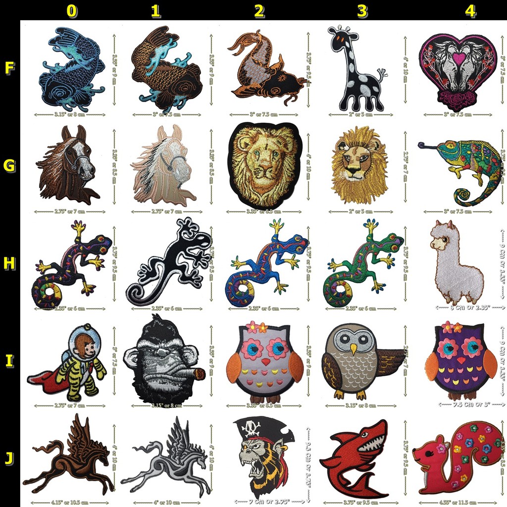 ตัวรีดติดเสื้อ ลายสัตว์ การ์ตูนน่ารัก อาร์มปัก Iron on Patch (บอกลายที่ต้องการทางแชท)