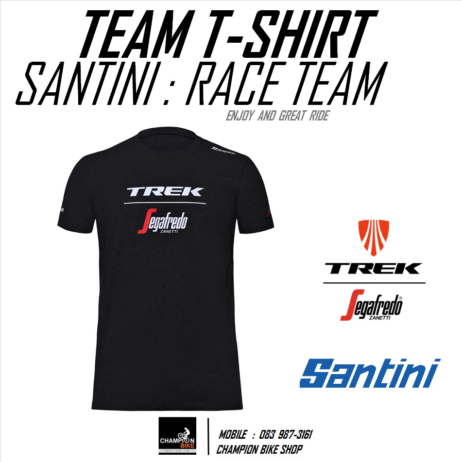 เสื้อยืดลายทีมTREK-SEGAFREDO SANTINI : TREK-SEGAFREDO TEAM T-SHIRT
