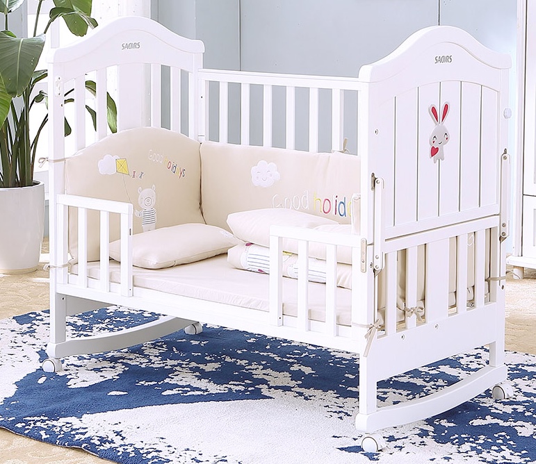 เตียงนอนไม้สีขาว B10135 (WD1)