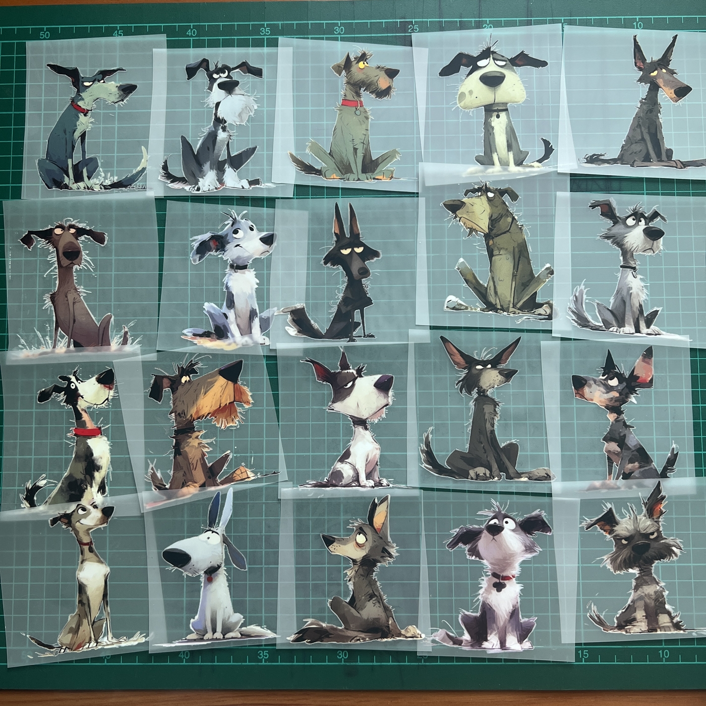 ตัวรีดติดเสื้อ น้องหมา กวนๆ ฟิลม์รีดร้อน พิมพ์ลาย สกรีนลาย ฟิลม์ DFT DTF