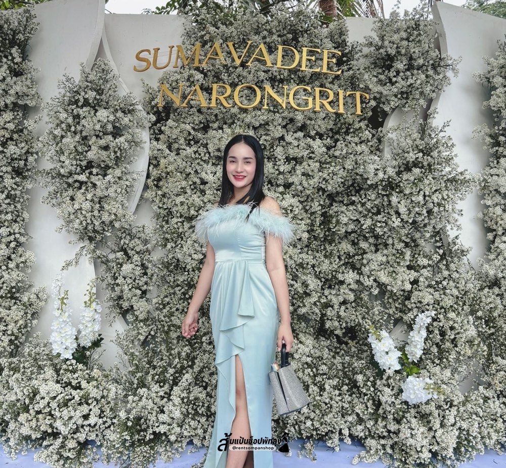 ชุดเพื่อนเจ้าสาว ชุดไปงานแต่งงาน ธีมงานสีเขียวพาสเทล งานแต่งงานธีมสีเขียวพาสเทล