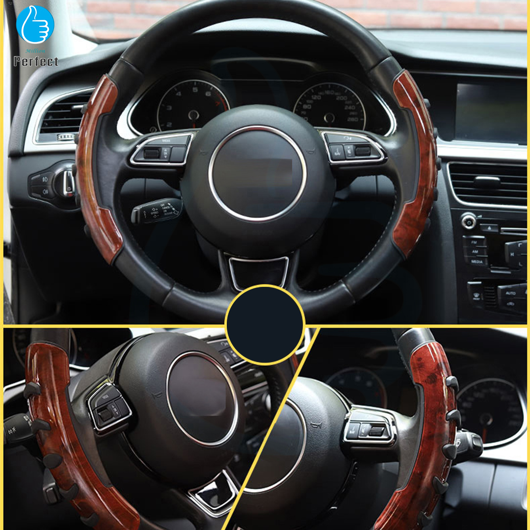 ที่หุ้มพวงมาลัยรถยนต์ ที่หุ้มพวงมาลัยกันลื่น ฝาครอบพวงมาลัยรถยนต์ ที่หุ้มพวงมาลัยเพาเวอร์ อุปกรณ์แต่งรถยนต์ รุ่น SWC16