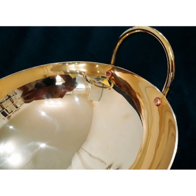 ชุดกะทะทองเหลือง พร้อมเตาทองเหลือง งดงาม หรูหรา (มี 2 ขนาดให้เลือก)