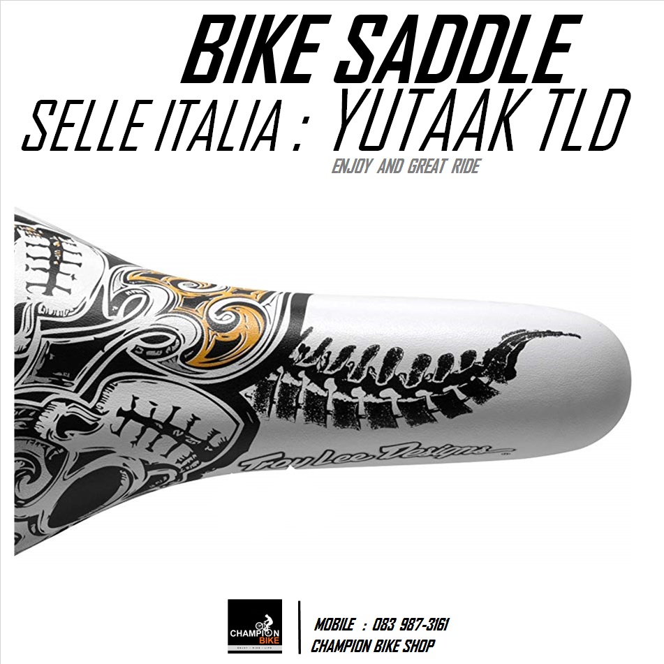 เบาะจักรยาน อานจักรยาน SELLE ITALIA : YUTAAK TLD SKULLS BIKE SADDLE