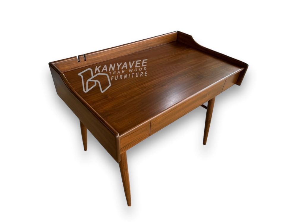 โต๊ะทำงานมินิมอลไม้สัก