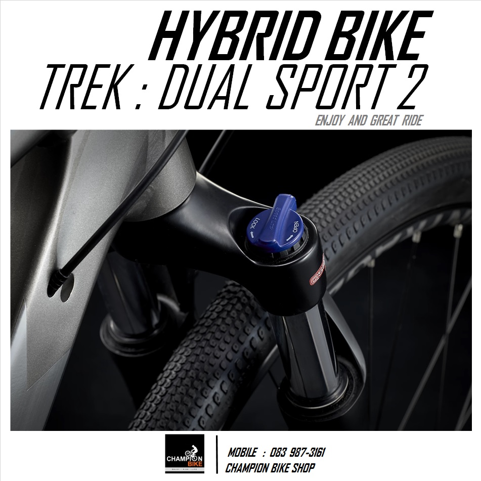 จักรยานไฮบริด TREK DUAL SPORT 2 DISC HYBRID BIKE - 2021 สีเทาเมทัลลิค-เงิน