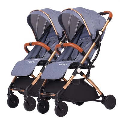 รถเข็นเด็กแฝดพับเล็ก แบบแยกคันเข็นได้ TR189