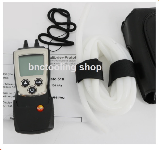เครื่องวัดความดัน มาโนมิเตอร์ (Manometer), Testo 510 Digital Auto-Ranging Pressure Differiental Manometer Meter 0 to 100 hPa,Temperature Compensation.