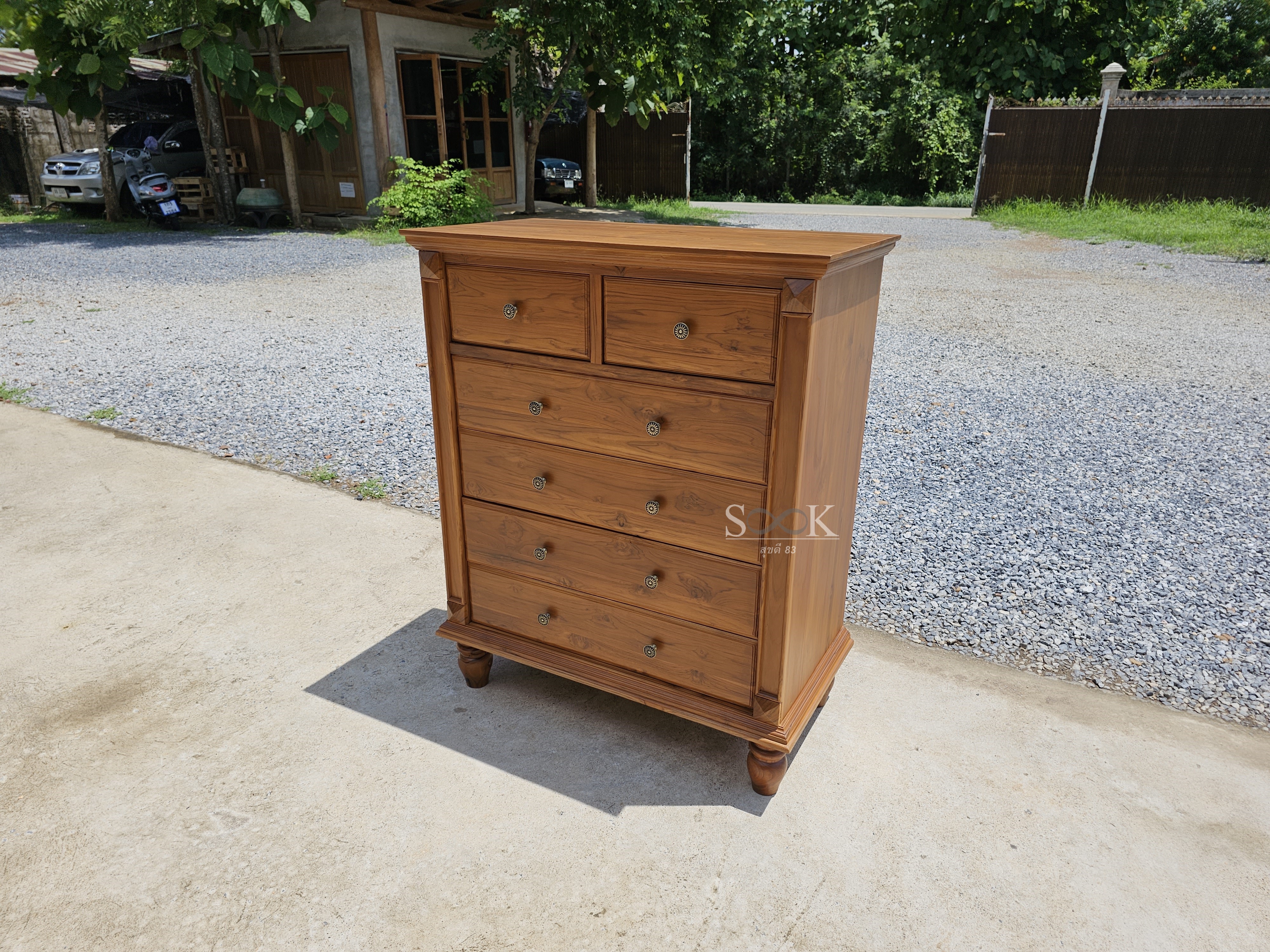ตู้เก็บของคลาสสิค 6 ลิ้นชัก