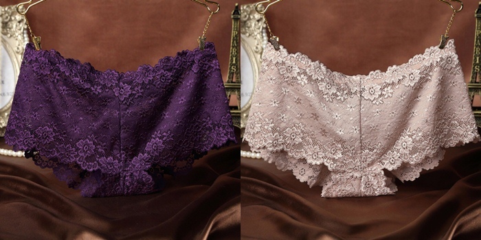 NA074-B กางเกงในลูกไม้เซ็กซี่ กางเกงในผ้าลูกไม้เนื้อนิ่มๆลายสวยๆให้ความรู้สึกที่เรียบหรู กางเกงในลูกไม้เต็มตัวทรงตรงแบบบ็อกเซอร์ตามรูปเลยค่ะ