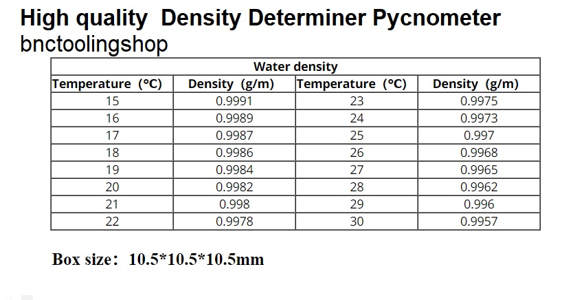 ถ้วยพิคโนมิเตอร์ ถ้วยวัดความหนืด Size : 100 ml , Stainless steel Density Determiner Pycnometer 100ml Specific Gravity Cup coating Specific Gravity Cup Density