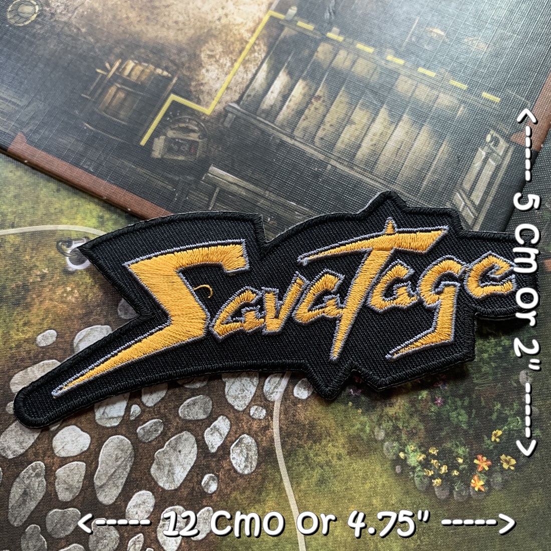 Savatage วงดนตรี ร็อค เฮฟวี่เมทัล พังค์ ตัวรีดแบบปัก อาร์มปัก ตัวรีดติดเสื้อ ตัวรีด ติดกระเป๋า ติดหมวก ติดแจ๊คเก็ต Rock Iron on Embroidered Patch
