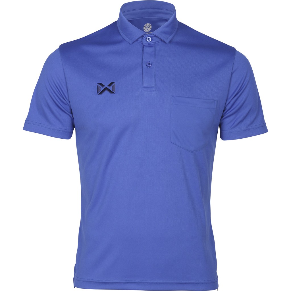 WARRIX เสื้อโปโลแขนสั้นวอริกซ์ รุ่นใหม่ มีกระเป๋าสีล้วน ผ้านุ่มใส่สบาย วาริกซ์ WA-PLA330 สีขาว น้ำเงิน ฟ้า เขียว ม่วง