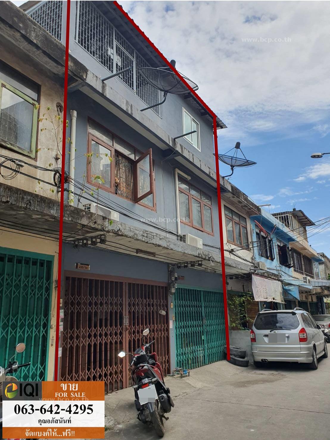 ขาย ตึกแถว อาคารพาณิชย์ 2 คูหา ซอยวัดไผ่เงิน