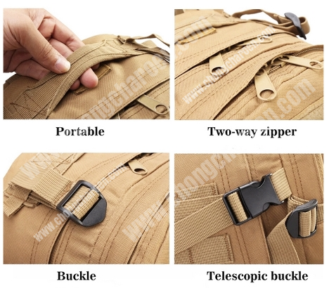 เป้ทหาร แทคติคอล เดินป่า ยุทธวิธี 3D (40L, ผ้าหนา เกรด A, มีฟองน้ำหลัง)