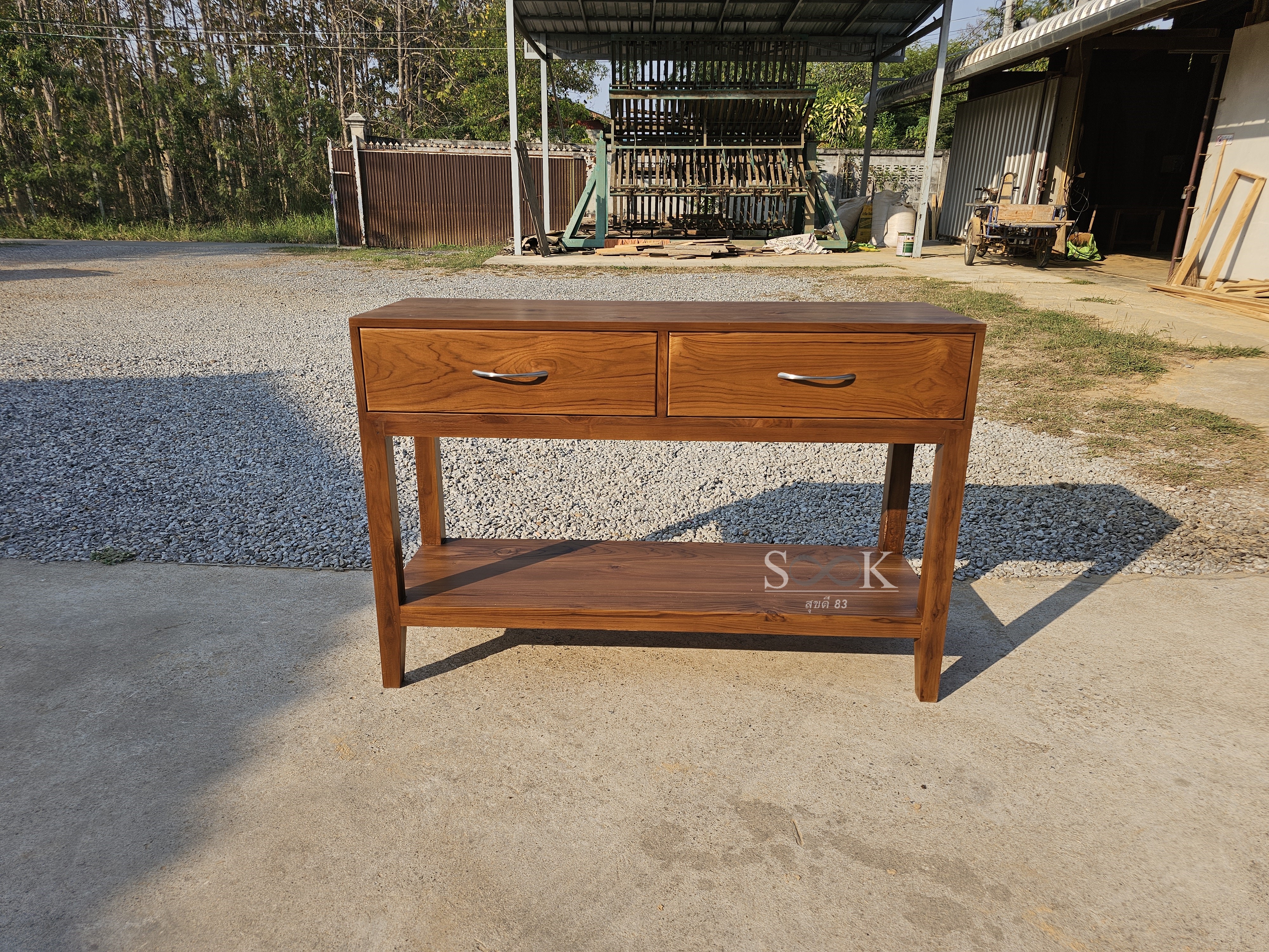 โต๊ะคอนโซลขาตรง 1.20 ม.