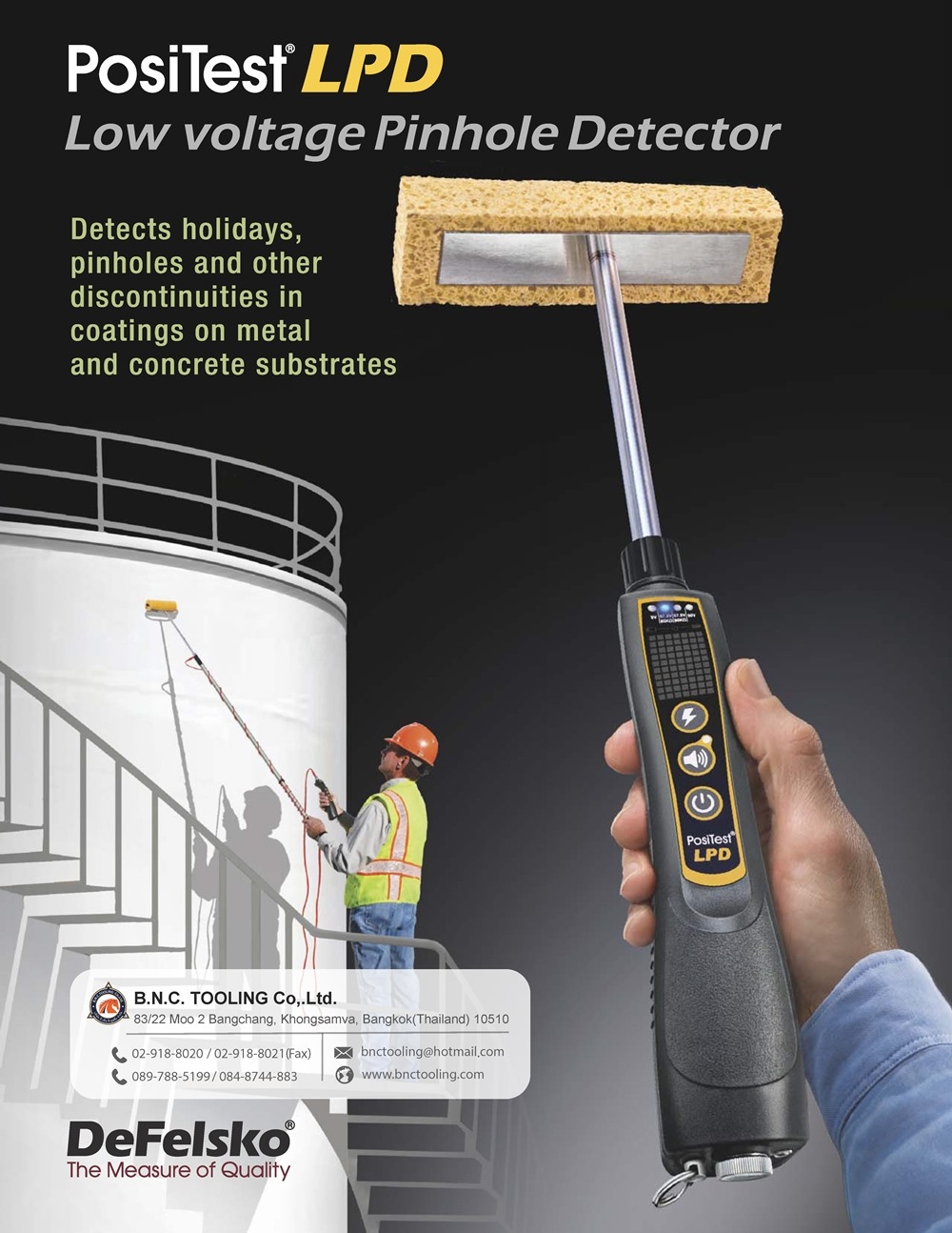 DeFelsko,Low voltage Pinhole Detecto,PosiTest LPD