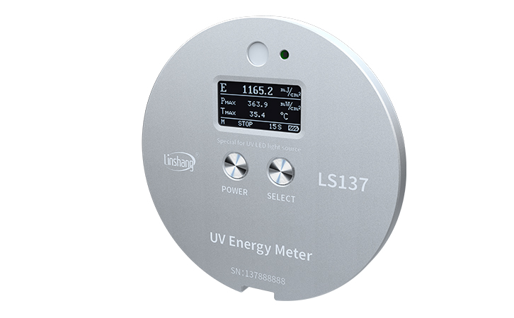 Linshang, LS137 UV Energy Meter,Uv Energy Meter Radiometer, UVA LED Light Sources, LS137, Measure Energy, Power and Temperature Ultra-small Size High Precision,