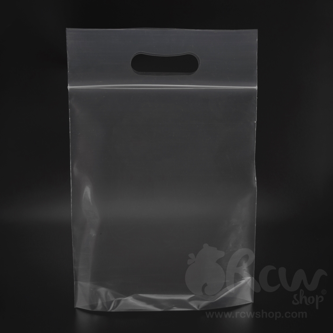 ถุงซิปล็อคมีหูหิ้วได้ (ซิปเจาะ) PE 1กิโลกรัม