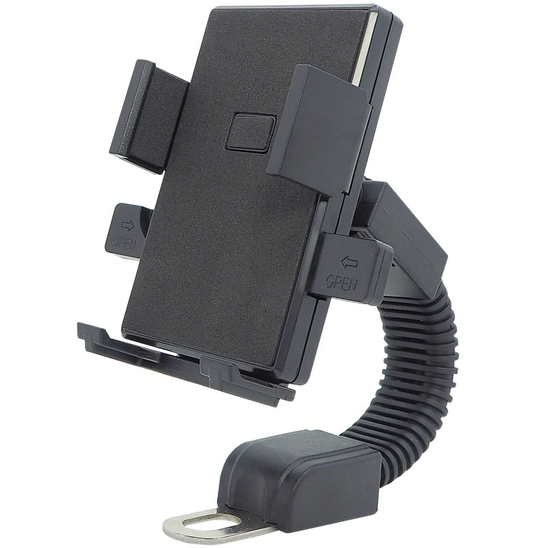 ที่ยึดโทรศัพท์มอเตอร์ไซค์ ที่จับโทรศัพท์ จักรยานยนต์ ขาจับโทรศัพท์มอเตอร์ไซค์ แข็งแรงไม่หลุด หมุนได้ 360 องศา By Millionperfect รุ่น B2