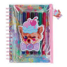 สมุดโน๊ต+ซองดินสอ+สี Smiggle- A5 notebook-dog